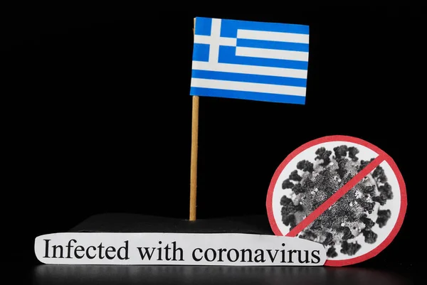 Grecia Este Una Dintre Multele Țări Afectate Coronavirus Covid Este — Fotografie, imagine de stoc