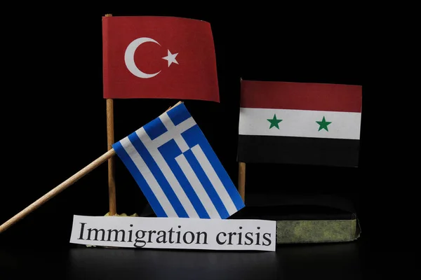 Immigration Crisis Turkey Syria Greece Immigration New Global Problem States — Stock Photo, Image