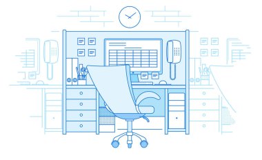 İş yerinde openspace ofiste