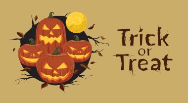 Korkunç Balkabakları Ay 'ın altında