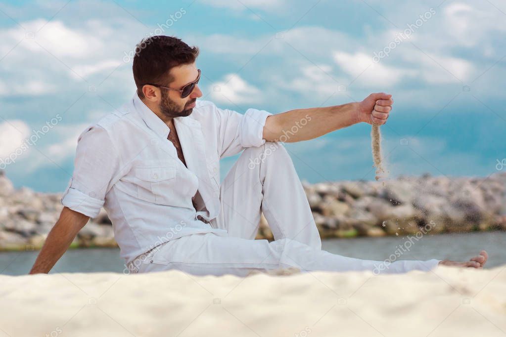 Ropa de playa hombre blanca new arrivals