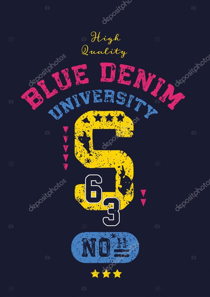 College,  athletics league label for apparel