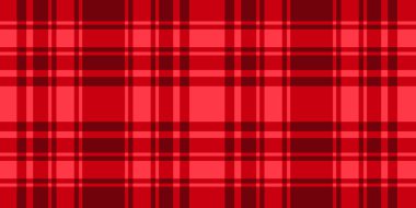 Kafes yatay, pürüzsüz desen. Geniş yatay kırmızı hücre arka planı. Vektör hisse senedi soyut arkaplan taraması. Yeni Yıl ve Noel tasarım dokusu