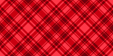 Geniş yatay kırmızı köşegen kafesin kusursuz desenli arka planı. Vektör işaretli soyut arkaplan. Yeni Yıl ve Noel tasarım dokusu