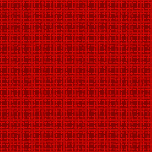 Κόκκινο καρό ύφασμα υφή Απρόσκοπτη μοτίβο. Διανυσματικός σχεδιασμός επιφάνειας διακοπών. Πλεκτό ύφασμα backround για Καλά Χριστούγεννα χειμώνα μόδας — Διανυσματικό Αρχείο