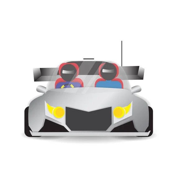 Racing driver car.vector,illustration design — Stock Vector