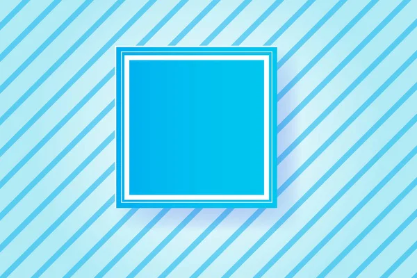 Cadre bleu ligne background.paper style de coupe, vecteur — Image vectorielle