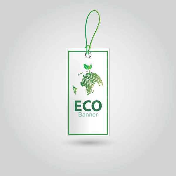 Projekt realistyczny eco transparent wektor — Wektor stockowy