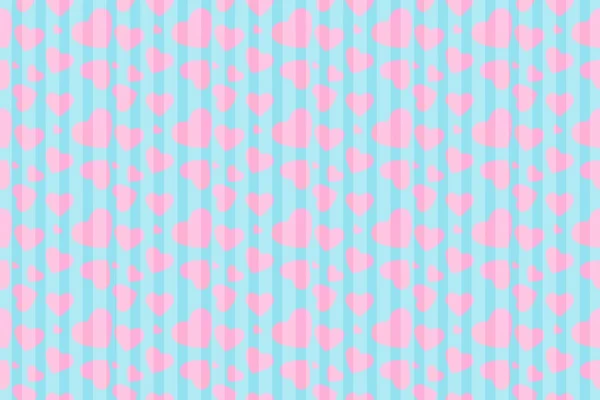 桃红色心脏与线蓝色甜样式背景, 传染媒介 — 图库矢量图片