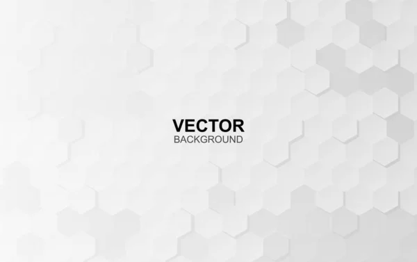 Abstrakt vit bakgrund präglad yta Hexagon, bikaka — Stock vektor