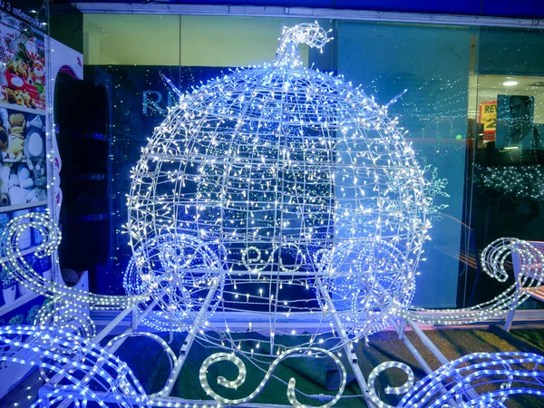 Лампанг Таиланд Декабря 2019 Года Зимний Сезон Фестиваля Рождественский Свет — стоковое фото