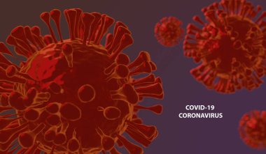 3D Coronavirus 2019-nCov. Koronavirüs Asya gribi salgını konsepti için solunabilir. Grip salgını dünyada bir salgın kadar tehlikelidir. Virüs odaklan. Görüntü. 