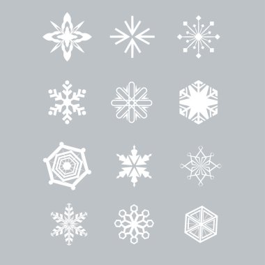 kar tanesi Icons set