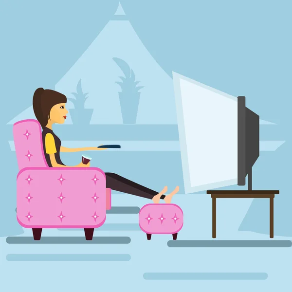 Niña viendo tv imágenes de stock de arte vectorial | Depositphotos Niña viendo tv imágenes de stock de arte vectorial | Depositphotos