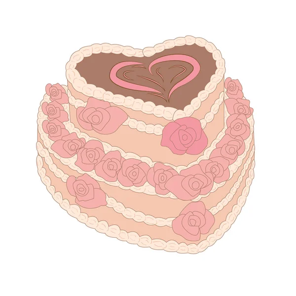 誕生日のケーキ — ストックベクタ