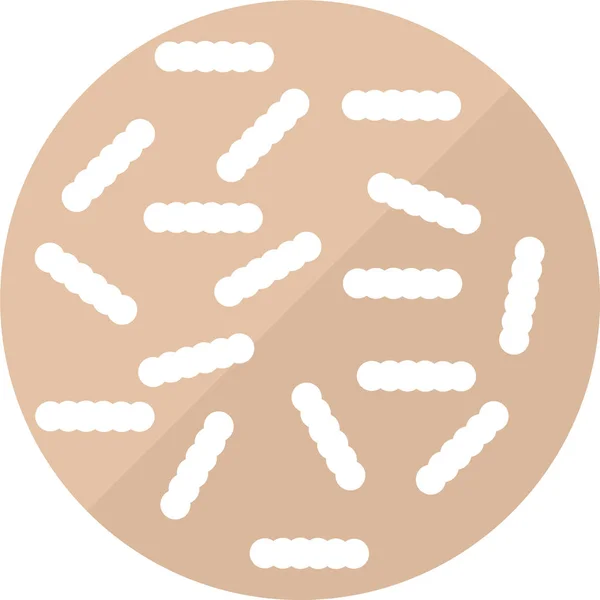 Клостридий Сложный Плохой Бактериальной Микрофлоры Кишечника Иконка Вектора Белом Фоне — стоковый вектор