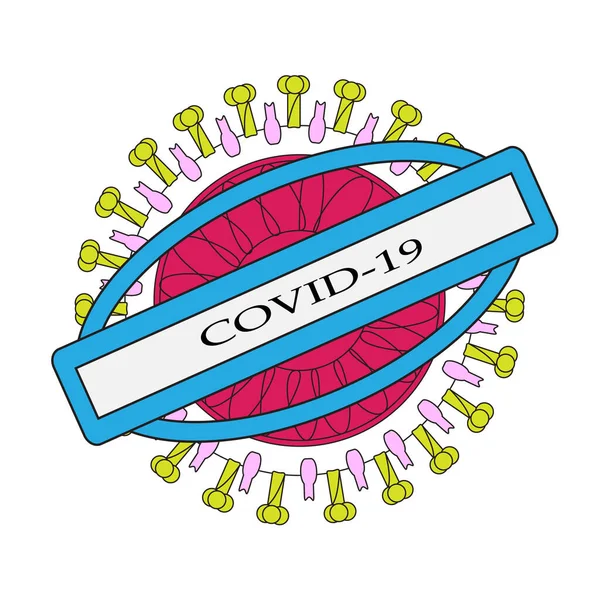 Infezione da virus del coronavirus — Vettoriale Stock