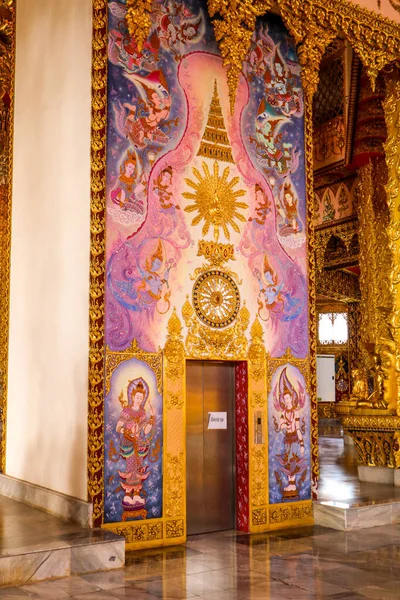 Єса Мистецтва Буддійському Храмі Бангкоку Таїланд Фото Зроблено Року — стокове фото