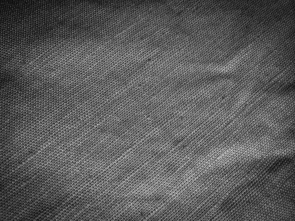 Tissu Lin Naturel Noir Espace Abstrait Fond Surface — Photo