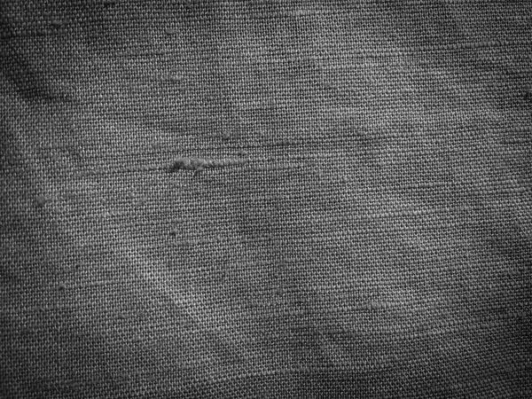 Zwarte natuurlijke linnen stof abstracte ruimte achtergrond oppervlak — Stockfoto