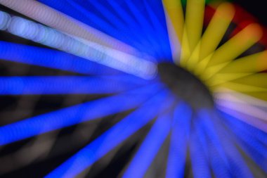 Parlak bokeh neşeli ışıklar doku arkaplanı