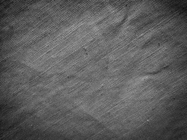 Siyah doğal keten kumaş soyut alan arka plan yüzeyi