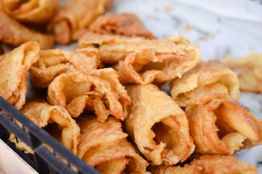 Hamur işleri ve pastalar. Fotoğraf yakın çekim