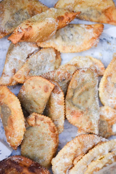 Hamur işleri ve pastalar. Fotoğraf yakın çekim