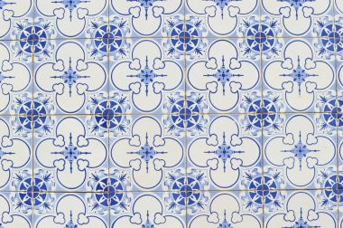 Bazı tipik Portekizce fayans egzotik arka plan detay