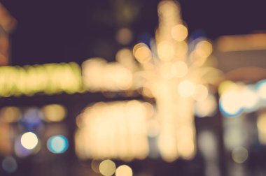 Bulanık bokeh ışık arka plan festival gecesi açık hava aydınlatması