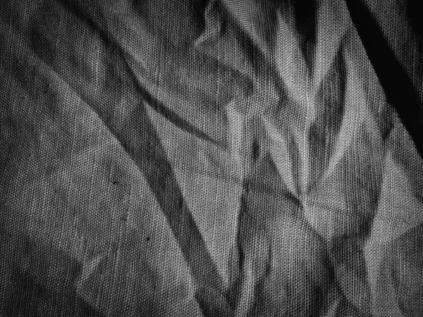 Schwarz Natur Leinen Stoff Abstrakt Raum Hintergrund Oberfläche — Stockfoto