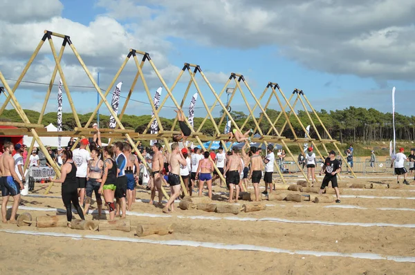 Algarve Portogallo Aprile 2017 Tribal Clash Svolge Sulla Spiaggia Quarteira — Foto Stock