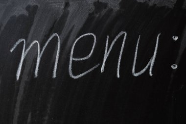 koyu arka plan üzerinde üstten görünüm oluşturma kavramı menü