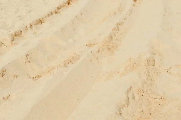 Bildäck Sandstranden Texturerat Marken Utomhus Bakgrund Nära Håll View — Stockfoto