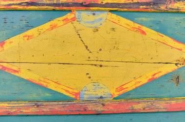 Arkaplan olarak eski boyanmış ahşap dokusu.