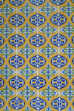 Azulejo güzel geleneksel Portekiz fayanslarının arka planı