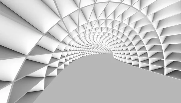 Túnel abstrato 3d fundo — Fotografia de Stock