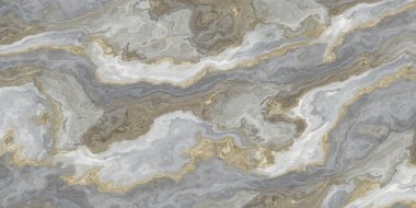 Gri-beyaz mermer desenli, altın bir damarla ayrılmış. Soyut doku ve arkaplan. 2B illüstrasyon