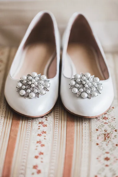 Belle scarpe da sposa — Foto Stock