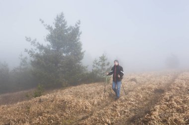 Adam ile trekking Polonyalılar hiking 