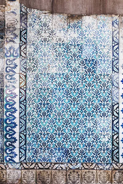 Seamless pattern white Turkish tiles — Stock Photo, Image