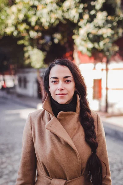 Retrato de outono de uma menina — Fotografia de Stock