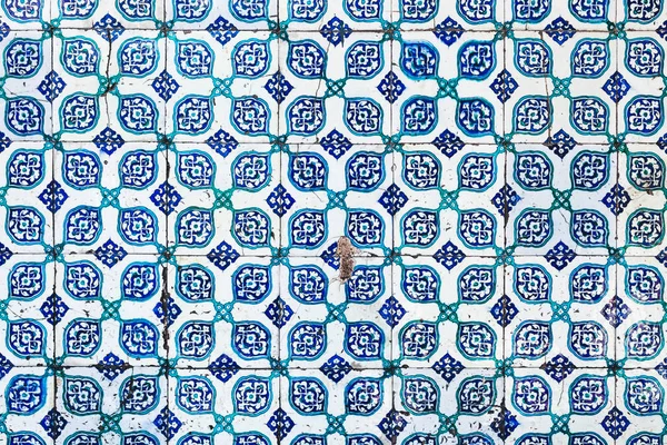 Seamless pattern white Turkish tiles — Stock Photo, Image