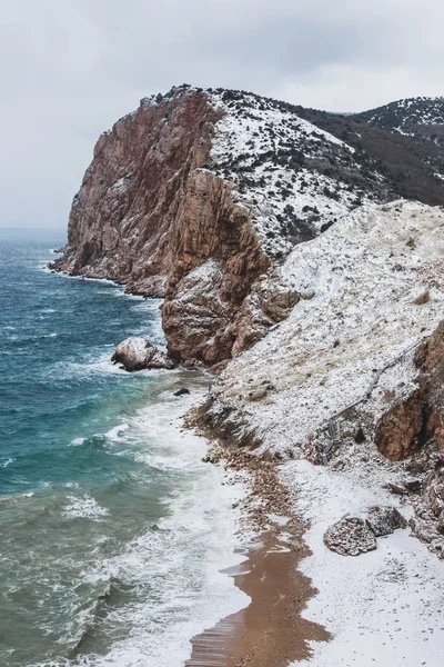 Havet vinterlandskap. — Stockfoto