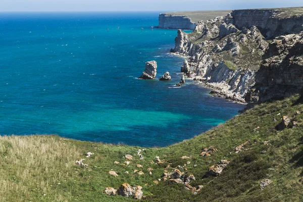 Pantai Dzhangul di Crimea . — Stok Foto