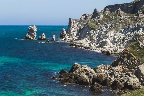 Küste Dschangul auf der Krim. — Stockfoto