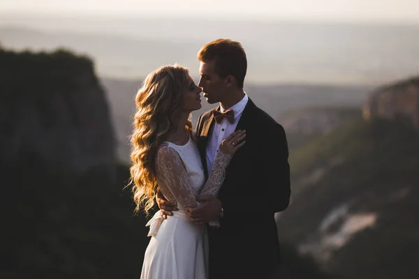 Novia y novio bonito retrato —  Fotos de Stock