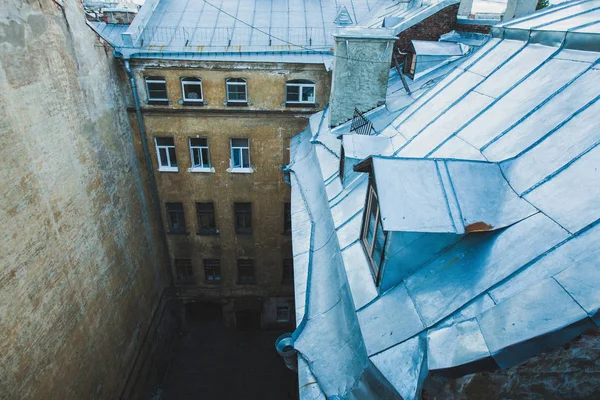 Roofs of old Saint-Petersburg — Stock Photo, Image