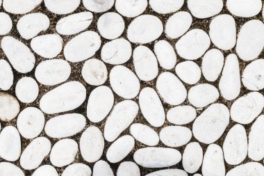 Beyaz taş çakıl doku