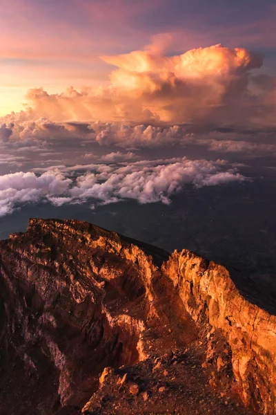 Kraterranden mount Agung — Stockfoto